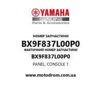 Yamaha OEM BX9F837L00P0 — PANEL, CONSOLE 1