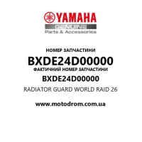 Yamaha OEM BXDE24D00000 — RADIATOR GUARD WORLD RAID  26