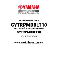 Yamaha OEM GYTRPMBBLT10 — BOLT TIHX820R