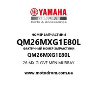 Yamaha OEM QM26MXG1E80L — 26 MX GLOVE MEN MURRAY