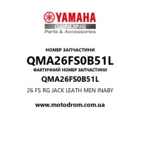 Yamaha OEM QMA26FS0B51L — 26 FS RG JACK LEATH MEN INABY