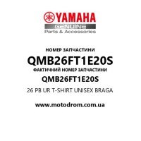 Yamaha OEM QMB26FT1E20S — 26 PB UR T-SHIRT UNISEX BRAGA