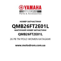 Yamaha OEM QMB26FT2E01L — 26 PB TM POLO WOMEN KATAGAMI