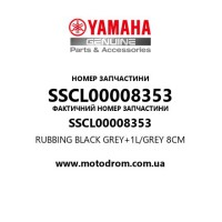 Yamaha OEM SSCL00008353 — RUBBING BLACK GREY+1L/GREY 8CM