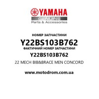 Yamaha OEM Y22BS103B762 — 22 MECH BIB&BRACE MEN CONCORD