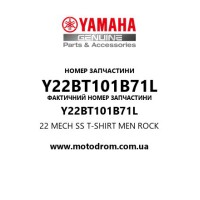 Yamaha OEM Y22BT101B71L — 22 MECH SS T-SHIRT MEN  ROCK