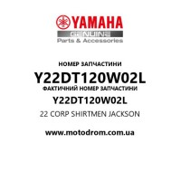 Yamaha OEM Y22DT120W02L — 22 CORP SHIRTMEN  JACKSON