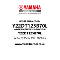 Yamaha OEM Y22DT125B70L — 22 CORP POLO MEN FRANCE