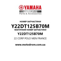 Yamaha OEM Y22DT125B70M — 22 CORP POLO MEN FRANCE