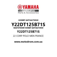 Yamaha OEM Y22DT125B71S — 22 CORP POLO MEN FRANCE