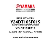 Yamaha OEM Y24DT105F01S — 24 CORP KNIT CARDIGAN ZIP MEN