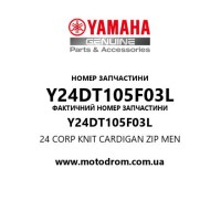 Yamaha OEM Y24DT105F03L — 24 CORP KNIT CARDIGAN ZIP MEN