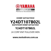 Yamaha OEM Y24DT107B02L — 24 CORP KNIT PULLOVER MEN