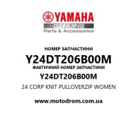 Yamaha OEM Y24DT206B00M — 24 CORP KNIT PULLOVERZIP WOMEN