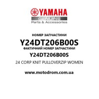 Yamaha OEM Y24DT206B00S — 24 CORP KNIT PULLOVERZIP WOMEN
