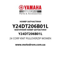Yamaha OEM Y24DT206B01L — 24 CORP KNIT PULLOVERZIP WOMEN