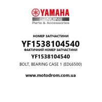 Yamaha OEM YF1538104540 — BOLT, BEARING CASE 1 (EDL6500)