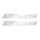MT-125 Reflective обод Sticker (задній)