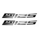 MT-125 Reflective обод Sticker (задній)