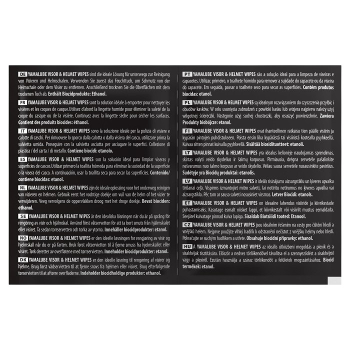 Visor & Helmet Wipes серветки для візора та шолома 1 к-т