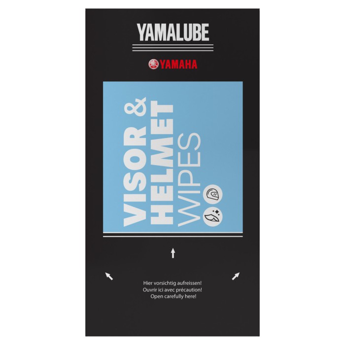 Yamalube Visor & Helmet Wipes серветки для візора і шолома упаковка 72 к-ти