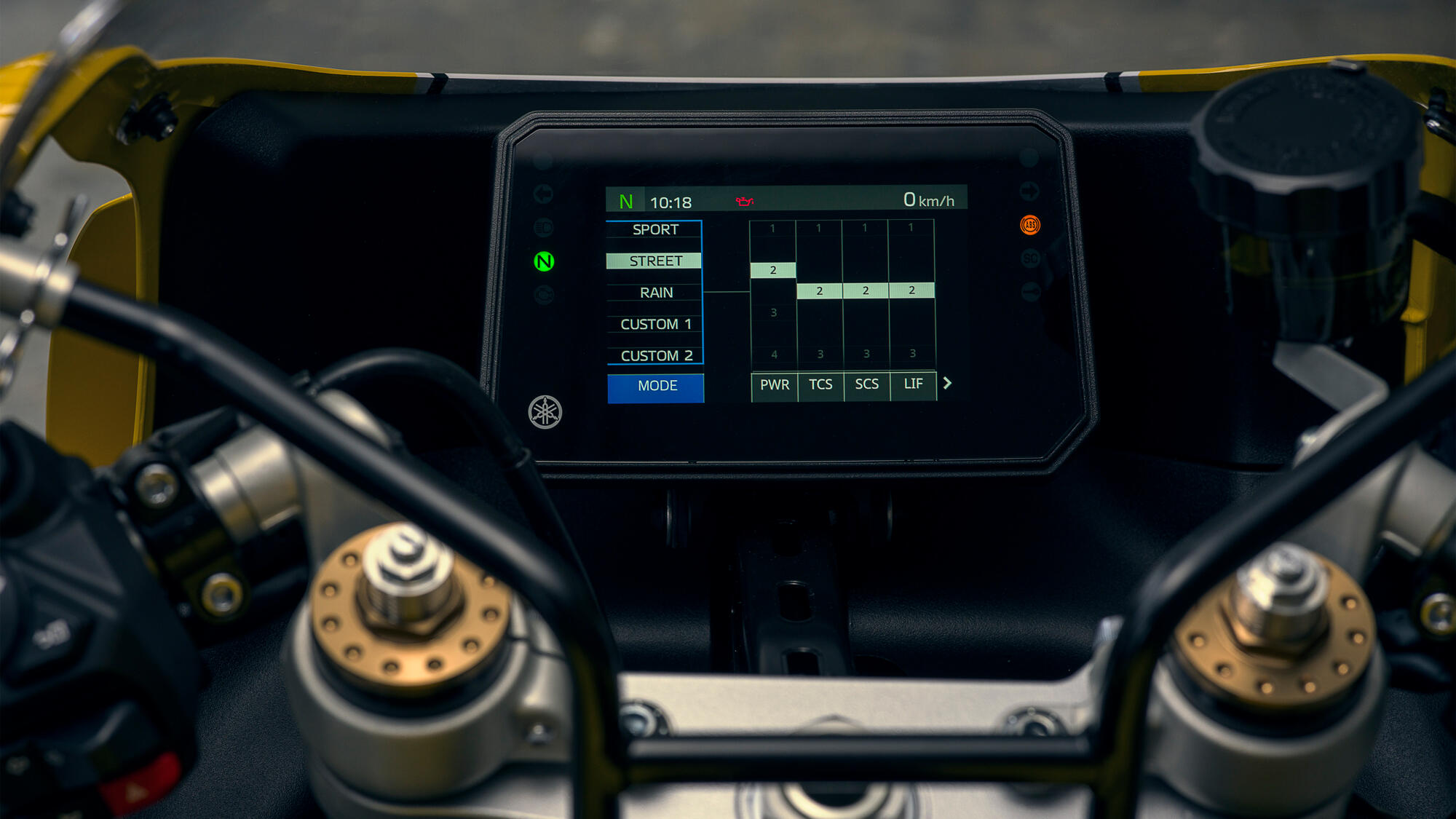 Система керування поїздкою Yamaha YRC і 6-осьовий блок IMU